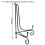 Iron Display Easel Stand for Plates Bowls Frames 8 Inch 1 5