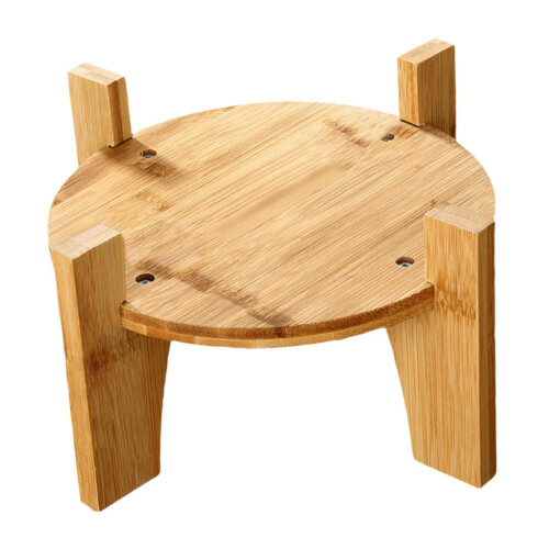 Wood Beverage Dispenser Holder 18 cm Diameter 2