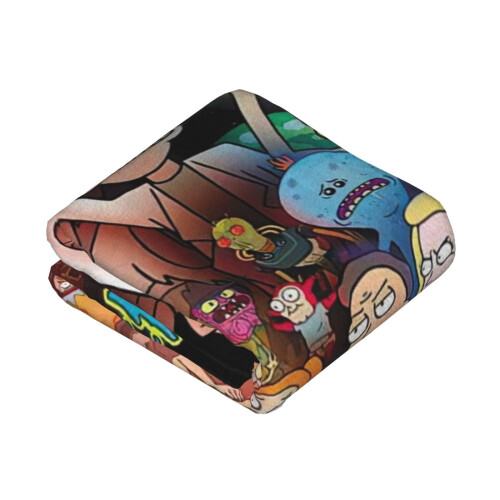 Rick and Morty Plush Throw Blanket 50" x 40" 1