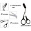 Eyebrow Trimmer Scissors with Comb 2PCS 2