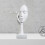 Thinker Lady Sculpture Abstract Face Art Statue White 4