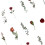 Flower Stickers Paper 40 Pieces 2