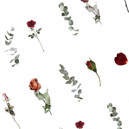 Flower Stickers Paper 40 Pieces 1