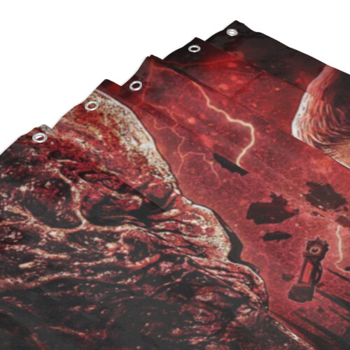 Stranger Things shower curtain 66x72 in with hooks 2