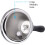 Hand Bell with Wooden Handle Metal Silver 6