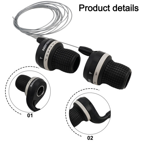 Bicycle Grip Shift Lever 7-Speed Smooth Shifting 2