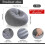 Inflatable Bean Bag Chair for Adults Dark Grey 2 Pcs 2
