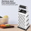 Gardenne Kitchen Box Grater Stainless Steel 4-Sided 6