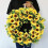 Sunflower Wreath Yellow Artificial 20 Inch 3
