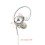PRETXORVE translucent wired in-ear earbuds 3