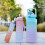 Water Bottle with Time Scale 3 pcs 500/900/2000ml 4