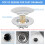Bathtub Drain Stopper Universal Pop-Up Plug 1.46-1.81 in 4