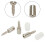 Self-tapping screws for cabinet brackets 20 pcs 6
