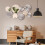 Mirror Wall Decor Set Silver Metal Round Plates 9 pcs 6
