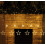 Warm White LED Curtain Lights 120 LEDs 12 Star 8 Modes 3