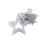 Warm White LED Curtain Lights 120 LEDs 12 Star 8 Modes 8
