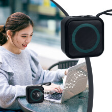 Tepsmf2024Black Friday és Cyber Monday ajánlatok Vezeték nélküli Bluetooth hangszóró, Négyzet alakú, Hordozható, 1200mAh, Hosszú