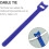 Cable Organizer Tool Reusable Color Mixing Pack of 50 2