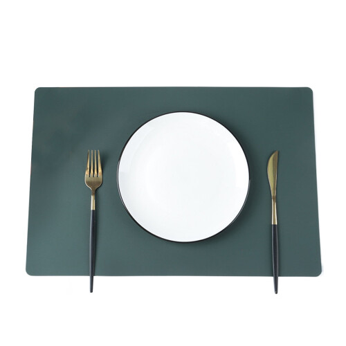 Homerr heat-resistant faux leather placemats rectangular 1