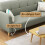 Solid Oak Wood Sofa Legs with Metal Plate 4 pcs 7