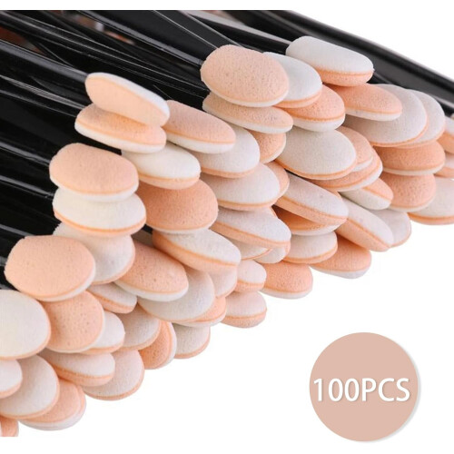 Eyeshadow Brushes Disposable Sponge Applicators 100 pcs 1
