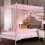 Stainless Steel Bed Canopy Frame Queen Size 4 Corner 2