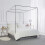 Stainless Steel Bed Canopy Frame Queen Size 4 Corner 4