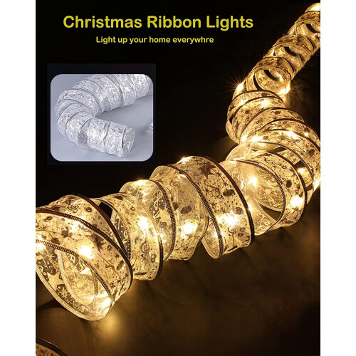 Copper Wire Fairy Lights Warm White 32ft 100 LED 1