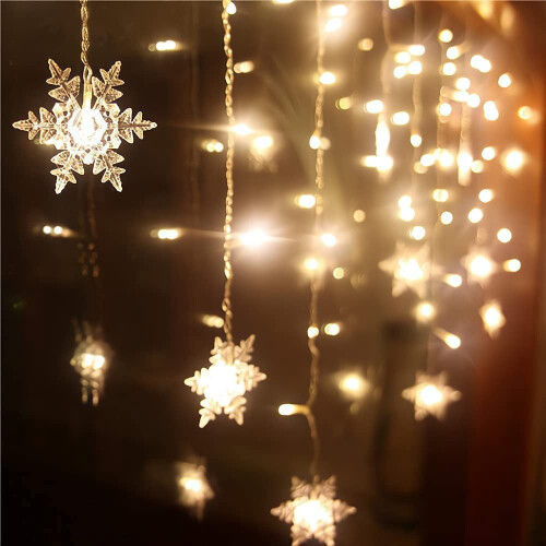 Christmas Snowflake String Lights 11.5ft 96 LED 1
