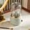 Makeup Brush Holder with Lid and 360 Rotation 6