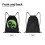 Rick and Morty drawstring bag unisex small 5
