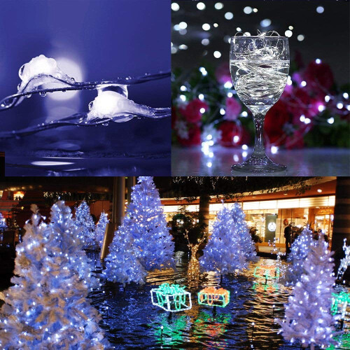 Solar String Lights 33 ft 100 LED 8 Lighting Modes 2