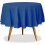Silver Disposable Plastic Tablecloth 84 in Round 36 Pack 6