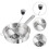 Stainless Steel Potato Masher with Garlic Press Function 5