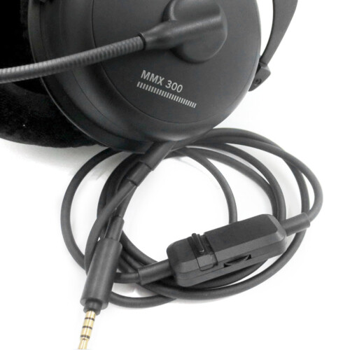 Portable headphone cable for Beyerdynamic MMX300 black 1