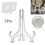 Folding Tray Bracket Rack Transparent 5 pcs 3 inches 4