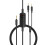 Portable headphone cable for Beyerdynamic MMX300 black 3