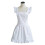 Retro White Apron with Pockets Adjustable Bib 3