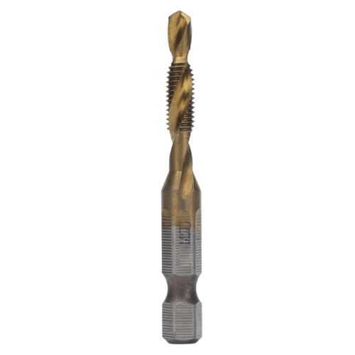 Titanium-Coated Hex Shank Drill and Tap Bits Metric Set 1