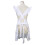 Retro White Apron with Pockets Adjustable Bib 6