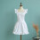 Retro White Apron with Pockets Adjustable Bib 7