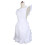 Retro White Apron with Pockets Adjustable Bib 4