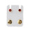 Silver Stainless Steel Ear Piercing Studs 3mm and 5mm Clear 4