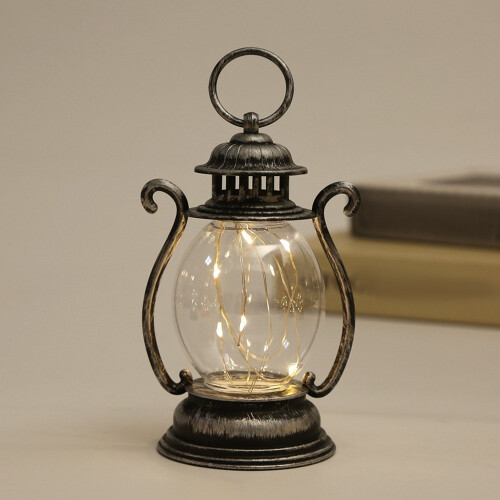 Gardenne LED hanging lantern retro style with hook 2