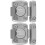 Rotary Bolt Latch Zinc Alloy 2 pcs 180 Switch 2