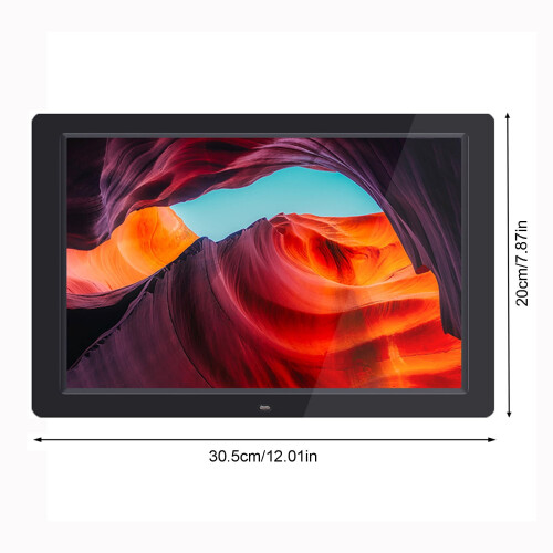 12-inch HD digital photo frame with calendar and clock 2