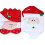 Christmas chair covers red non-woven 2 pcs 5