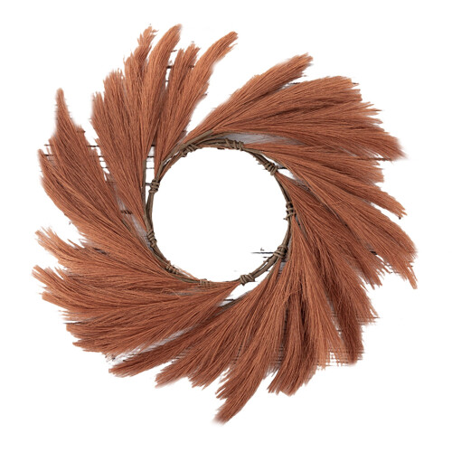 Artificial Pampas Grass Wreath 12 inches 1