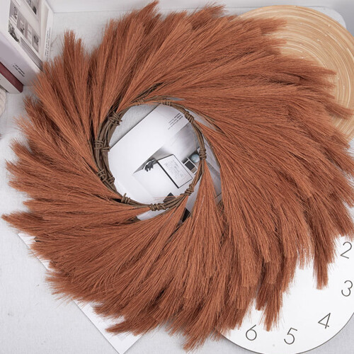 Artificial Pampas Grass Wreath 12 inches 2