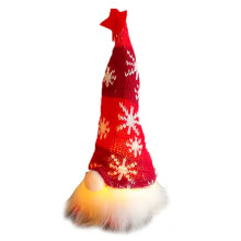 PoupéE de NoëL Gnome avec LumièRes, PoupéE Rudolph, Ornements Nains Lumineux pour la Maison, Cadeaux de NoëL et Du Nouvel An, Rouge